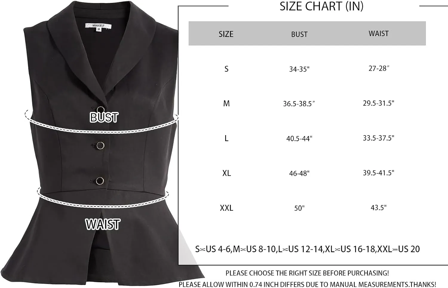2024 Summer Womens Sleeveless Vest Blazer Lightweight Casual Light Fashion Lapel Button Petite Fitted Tops