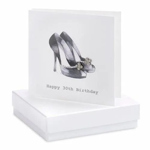 30 Silver Earrings On Designer Card by Crumble and Core