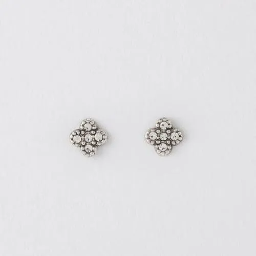30 Silver Earrings On Designer Card by Crumble and Core