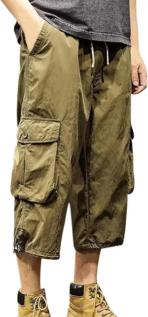 33x34 Mens Cargo Pants Workout Mens Clothing Pants Baggy for Men Relaxed fit Chino Slim fit Men Stretch Mens Jogging Pants Big and Tall Harem Pant Pocket Khaki