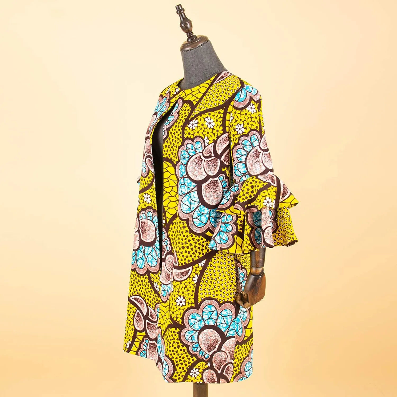 African Women Coat Ankara Print Long Jacket Tops Wax Dashiki Clothes