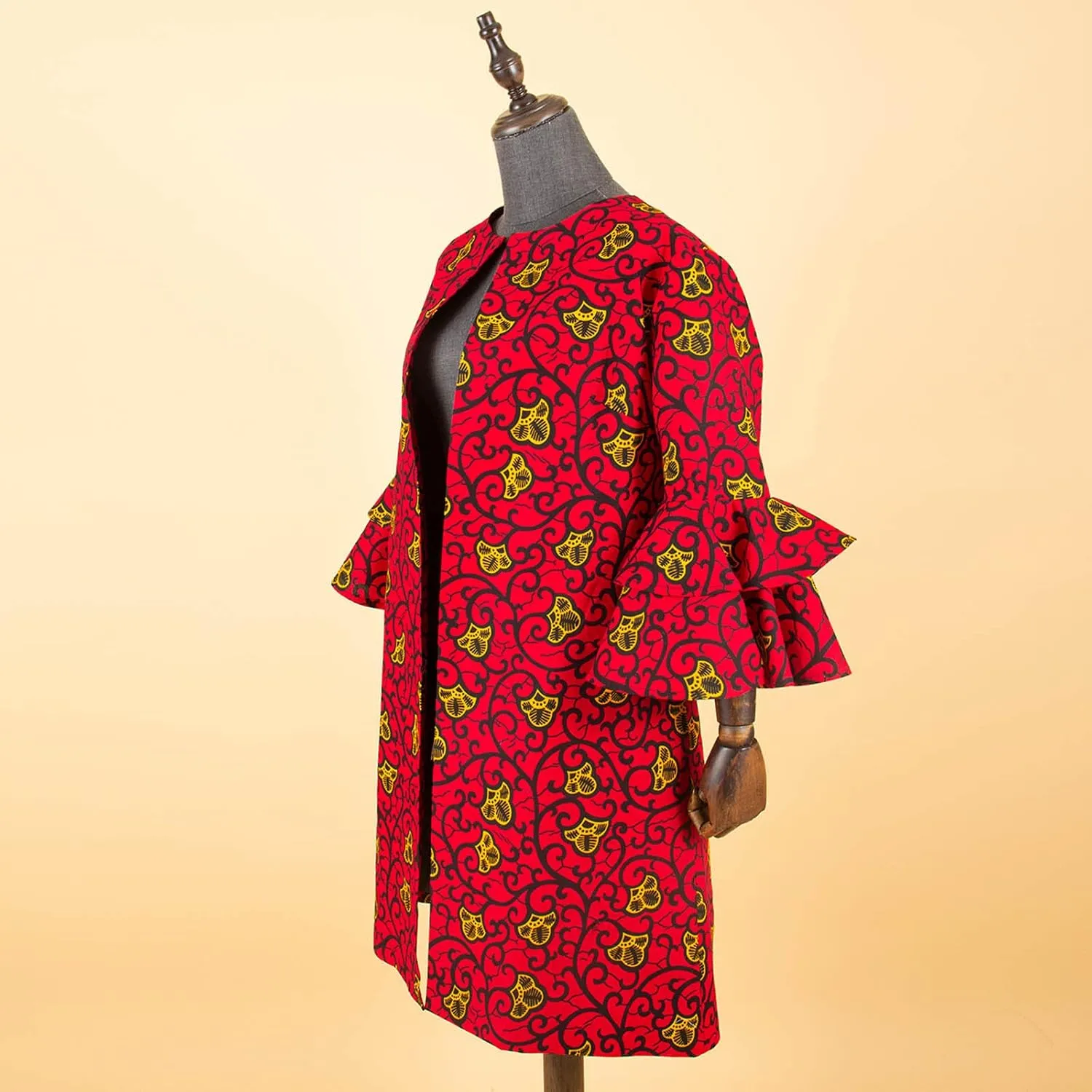 African Women Coat Ankara Print Long Jacket Tops Wax Dashiki Clothes