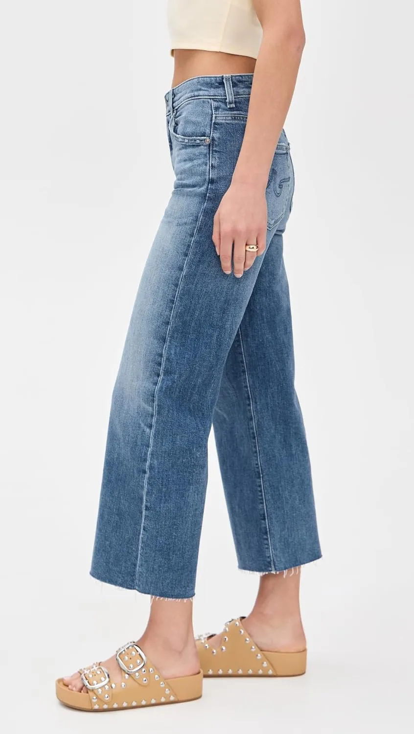 AG Adriano Goldschmied Women's Saige Wide Leg Crop Jeans