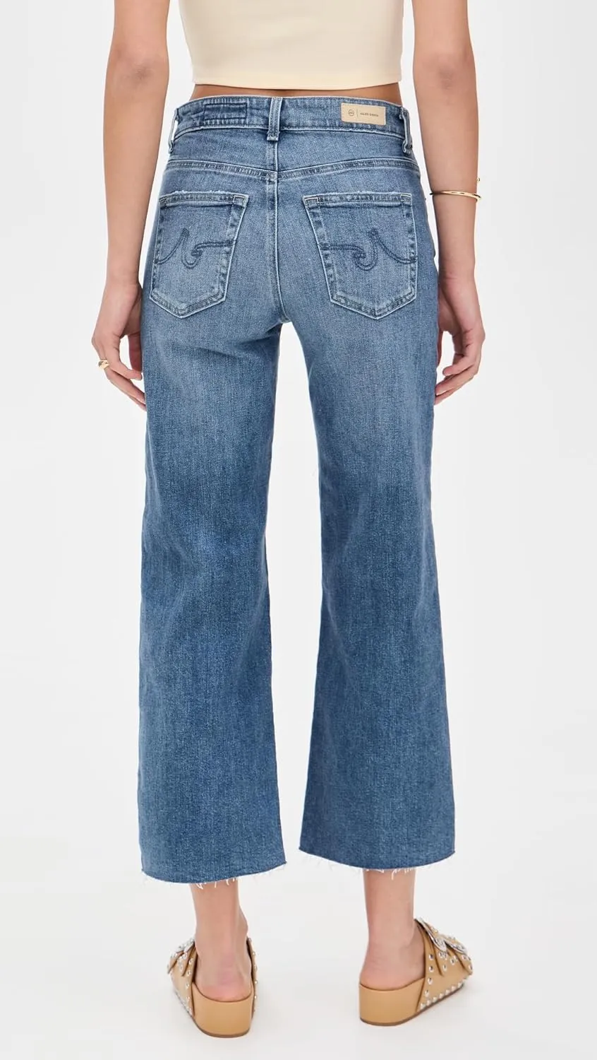AG Adriano Goldschmied Women's Saige Wide Leg Crop Jeans