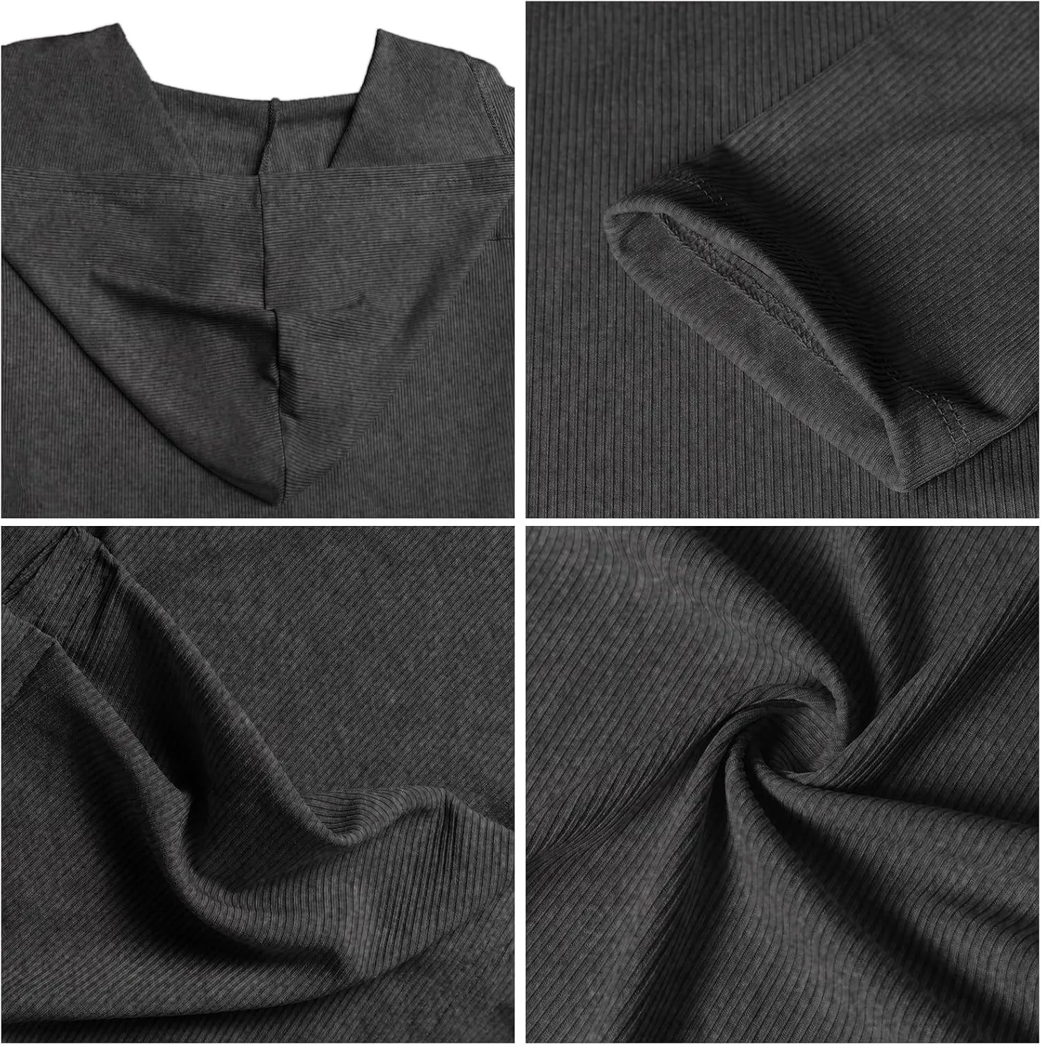 Alaster Queen Women's Hooded Long Cardigans Open Front Long Sleeve Lightweight Cardigan for Women with Pockets