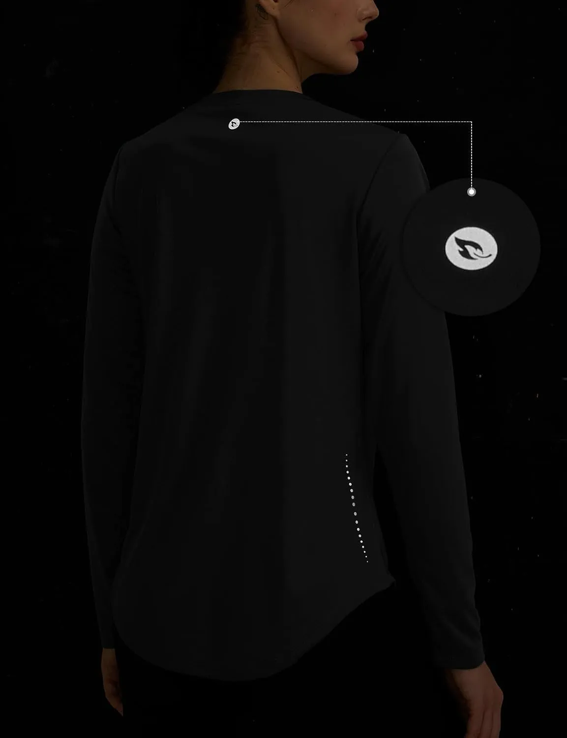 baleaf Long Sleeve Workout Tops for Women Sun Protection Shirts Running Athletic Lightweight UPF50  Quick Dry
