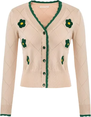 Belle Poque Long Sleeve Cardigan Sweater for Women Cropped Cardigan Shrugs