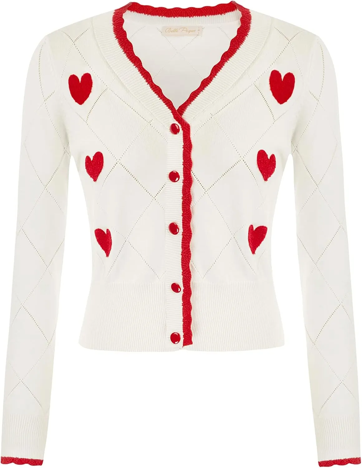 Belle Poque Long Sleeve Cardigan Sweater for Women Cropped Cardigan Shrugs