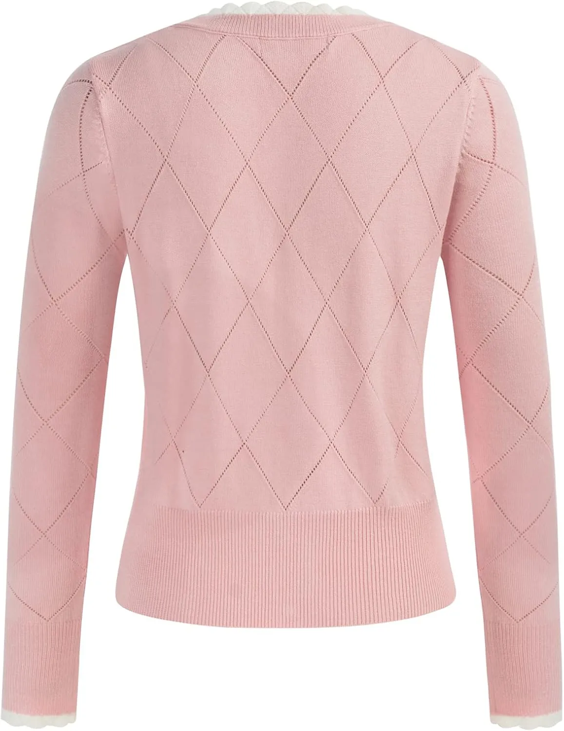 Belle Poque Long Sleeve Cardigan Sweater for Women Cropped Cardigan Shrugs