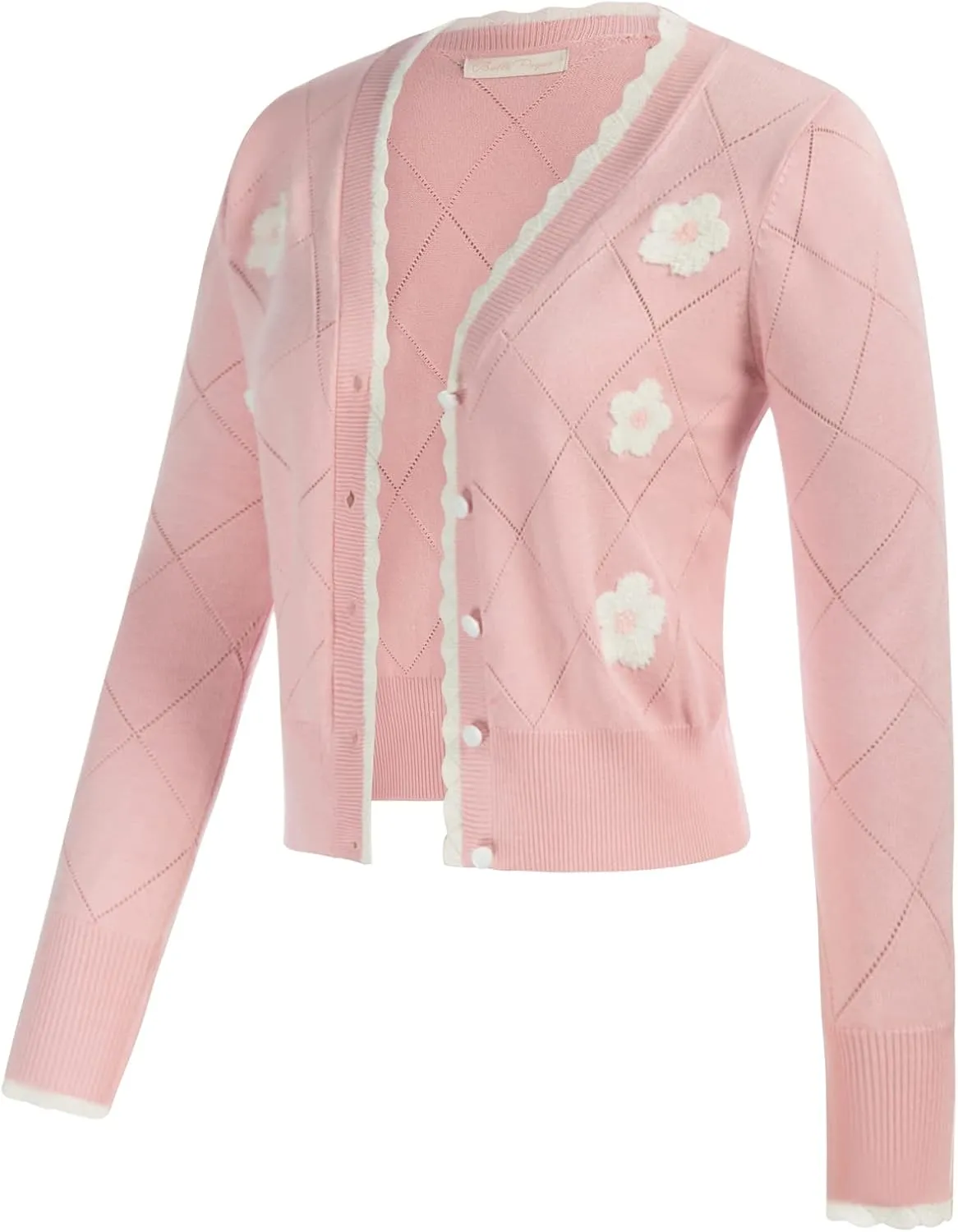 Belle Poque Long Sleeve Cardigan Sweater for Women Cropped Cardigan Shrugs