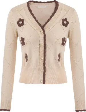 Belle Poque Long Sleeve Cardigan Sweater for Women Cropped Cardigan Shrugs