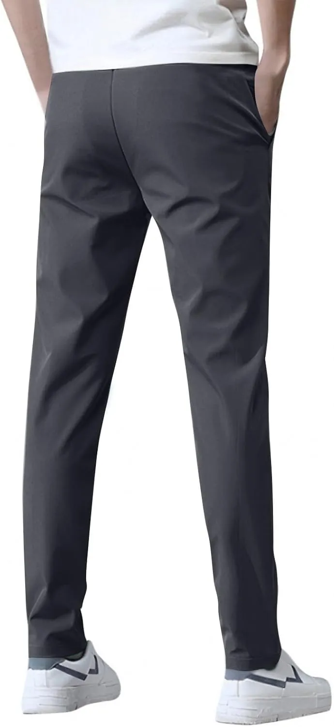 Bevawear Glide Pants Mens Quick Dry Breathable Athletic Pants Stretch Waterproof Active Hiking Lightweight Trousers