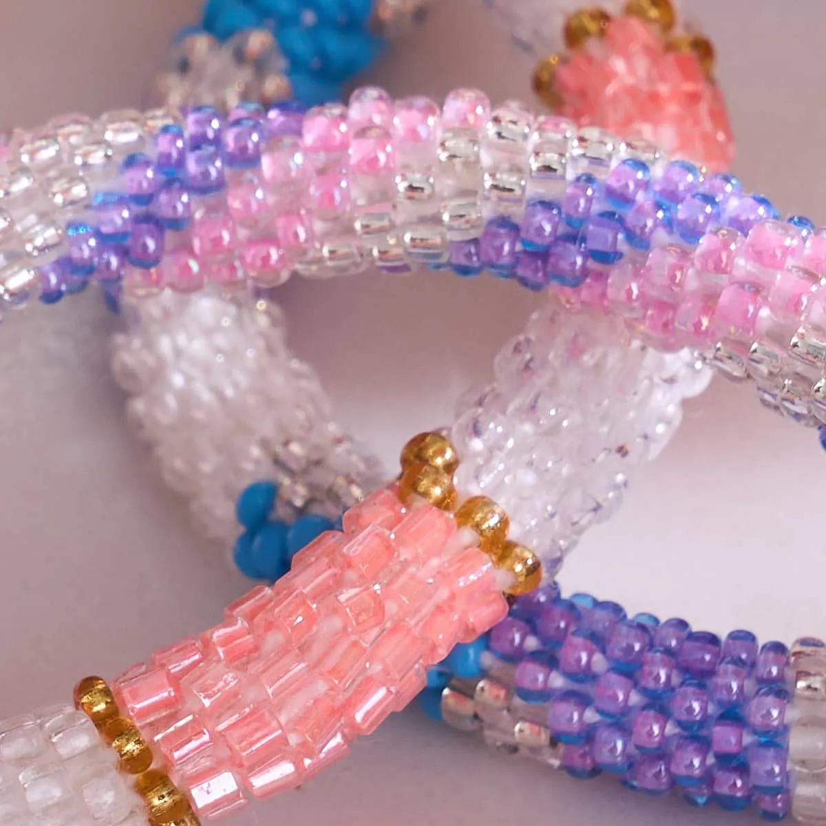 Candy Twirl | Himalayan Glass Bead Bracelet