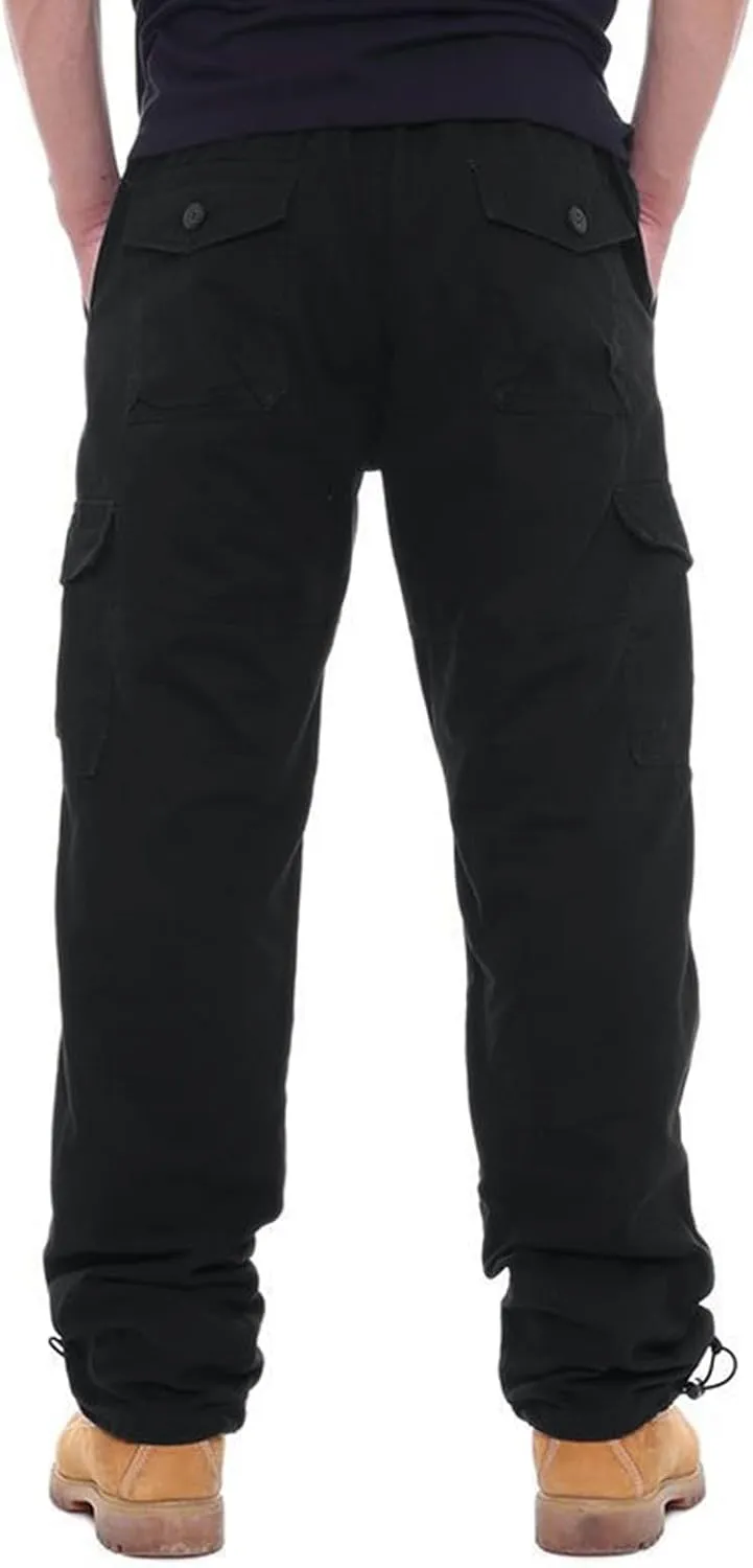 Cargo Work Pants for Men Loose Fit with Pockets Construction Pants Stretch Baggy Sweatpants Y2K Travel Pants Casual