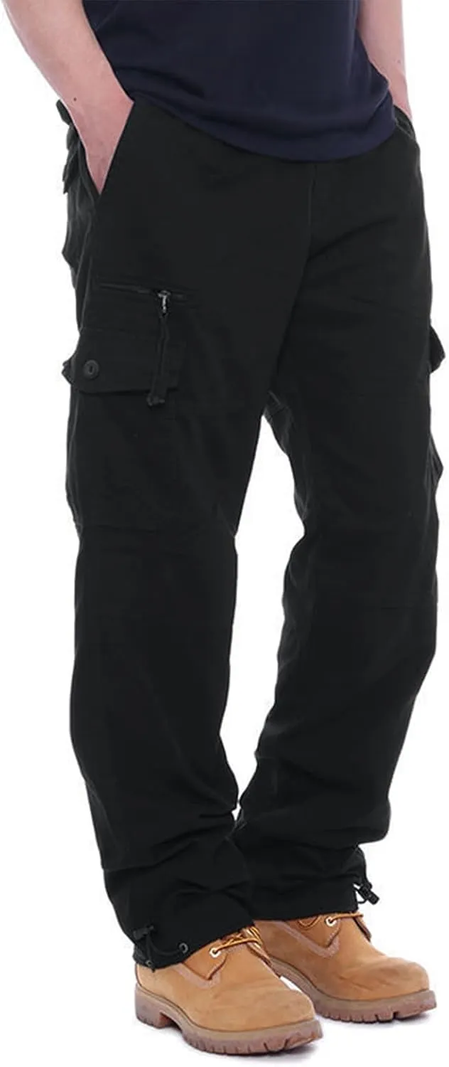 Cargo Work Pants for Men Loose Fit with Pockets Construction Pants Stretch Baggy Sweatpants Y2K Travel Pants Casual