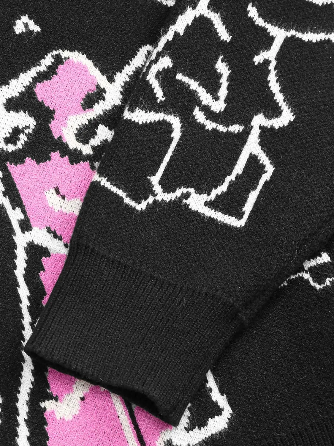 CIDER Womens Dinosaur Cardigan Graphic Streetwear Cute Patterned Preppy Sweater