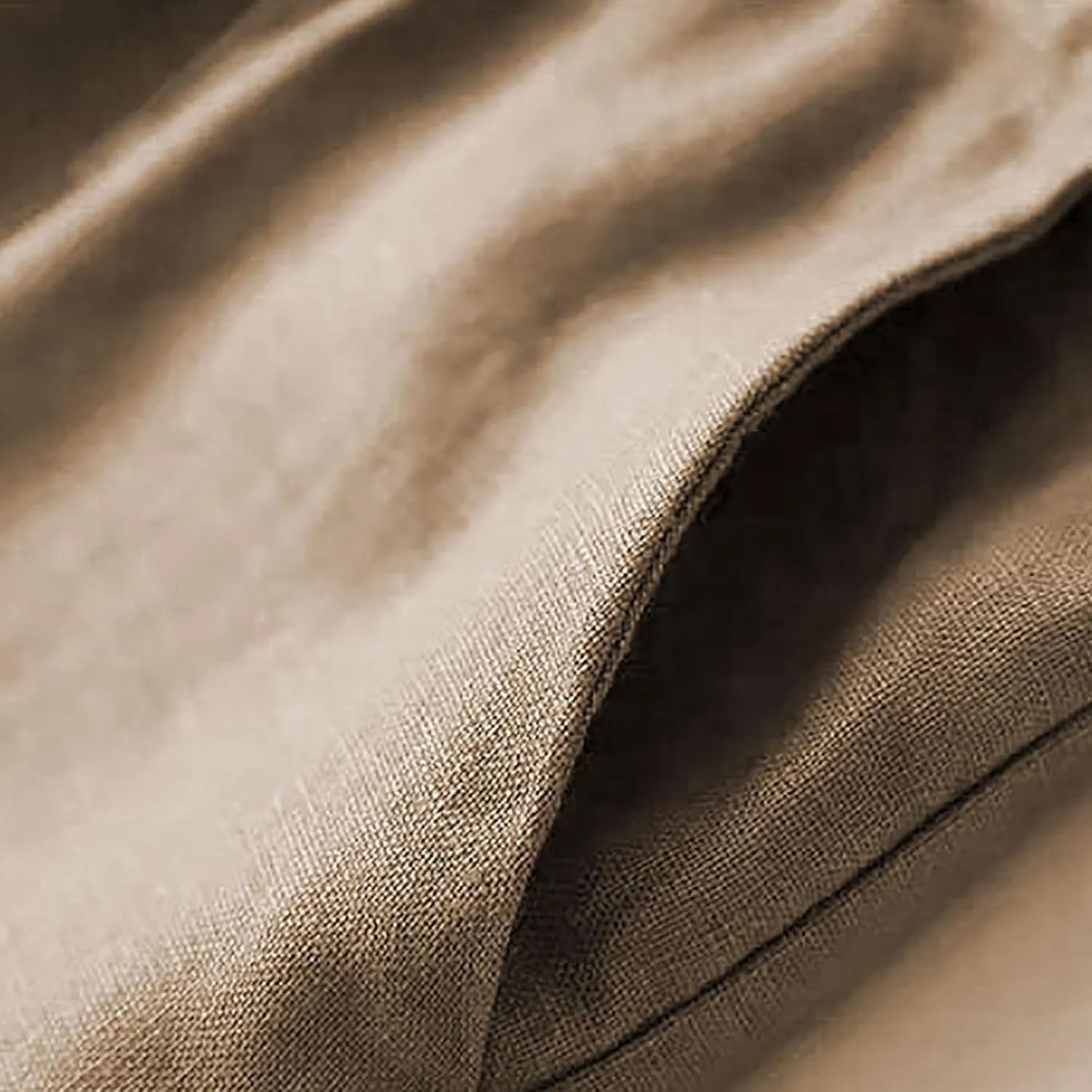 Cotton Linen Pants Women Casual Drawstring Elastic Waist Straight Leg Trousers Solid Color Lounge Pocket Pants