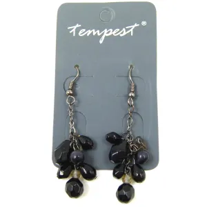 Delicate multi bead drop earring on french hook