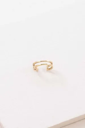 Double the Gold Ear Cuff