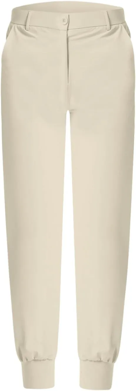 Dress Pants for Men Baggy Lightweight Drawstring Waist Chino Pants Quick Dry Business Casual Pants with Pockets