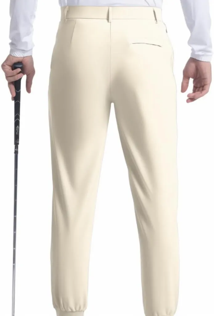 Dress Pants for Men Baggy Lightweight Drawstring Waist Chino Pants Quick Dry Business Casual Pants with Pockets