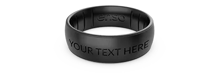 Elements Classic Silicone Ring - Black Pearl