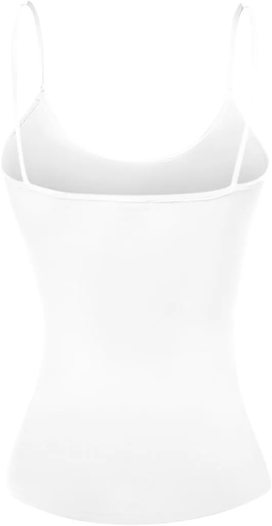 Emmalise Women's Camisole Built in Bra Wireless Fabric Support Short Cami