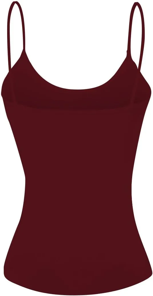 Emmalise Women's Camisole Built in Bra Wireless Fabric Support Short Cami