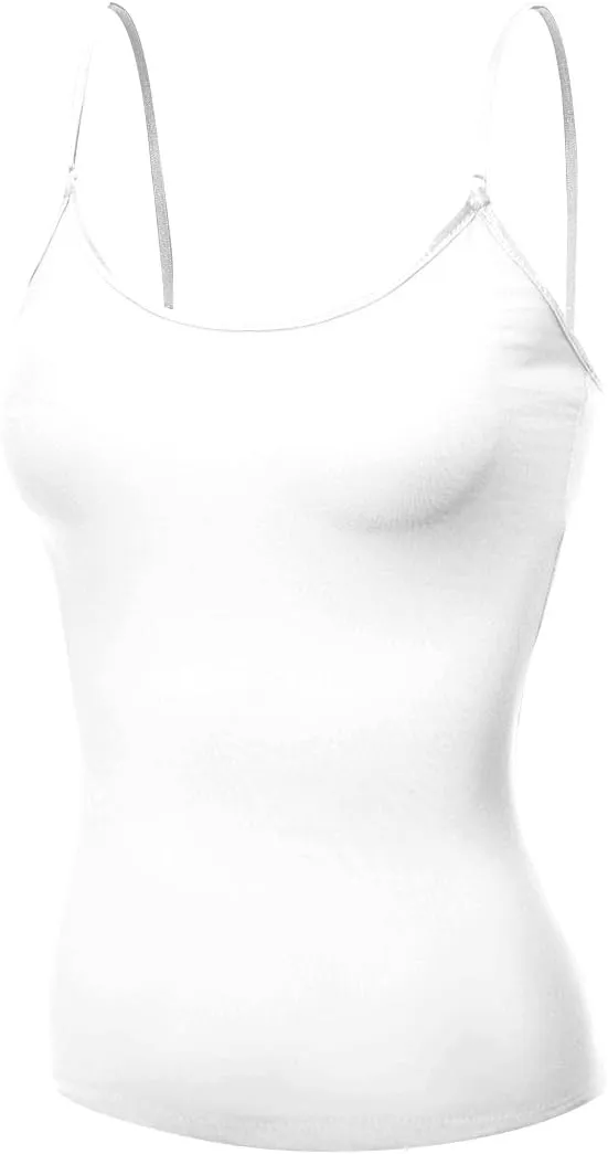 Emmalise Women's Camisole Built in Bra Wireless Fabric Support Short Cami