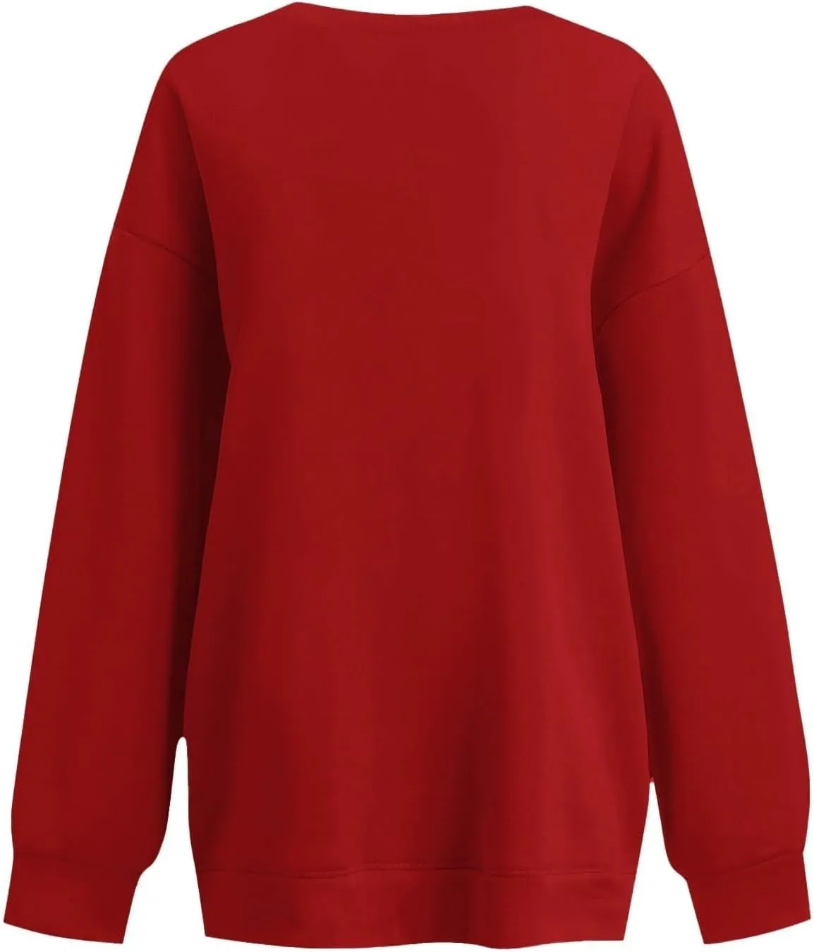Fashion Sweatshirts for Women Long Sleeve Crew Neck Pullover Oversized Colorful Alphabet Graphic Loose Fit Tops