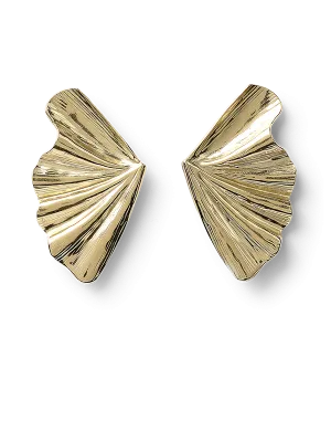 Frida Gold Fan Earrings