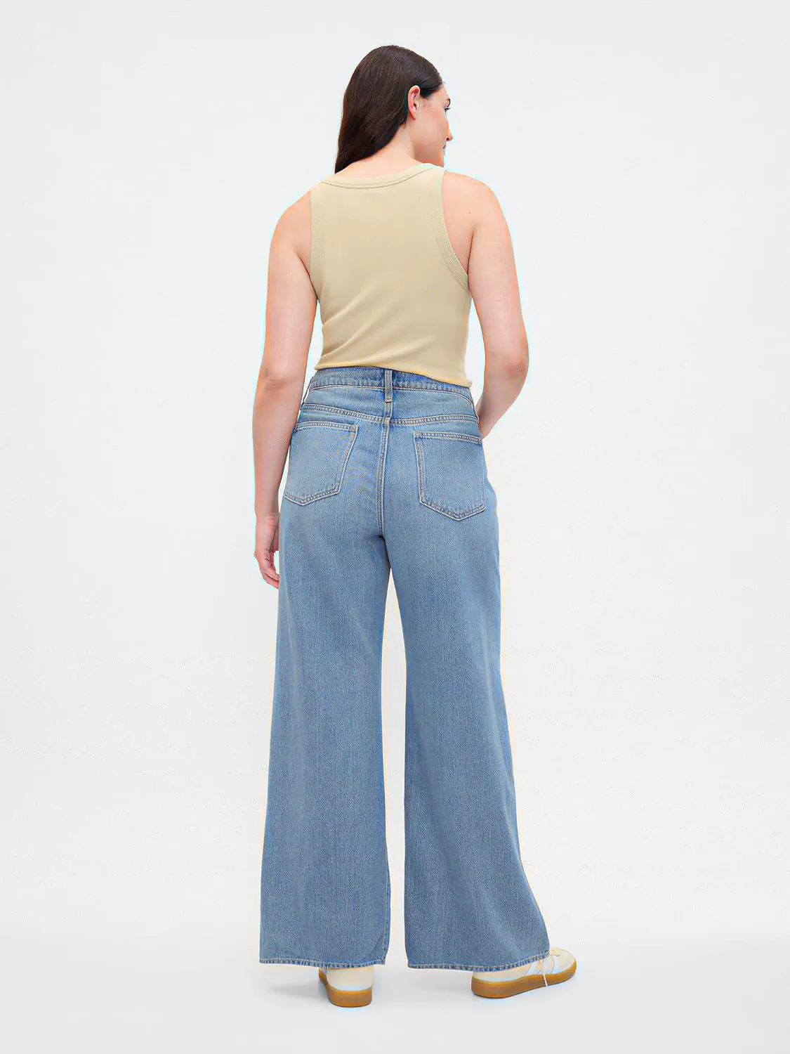 GAP Women's High Rise Wide Leg Jeans