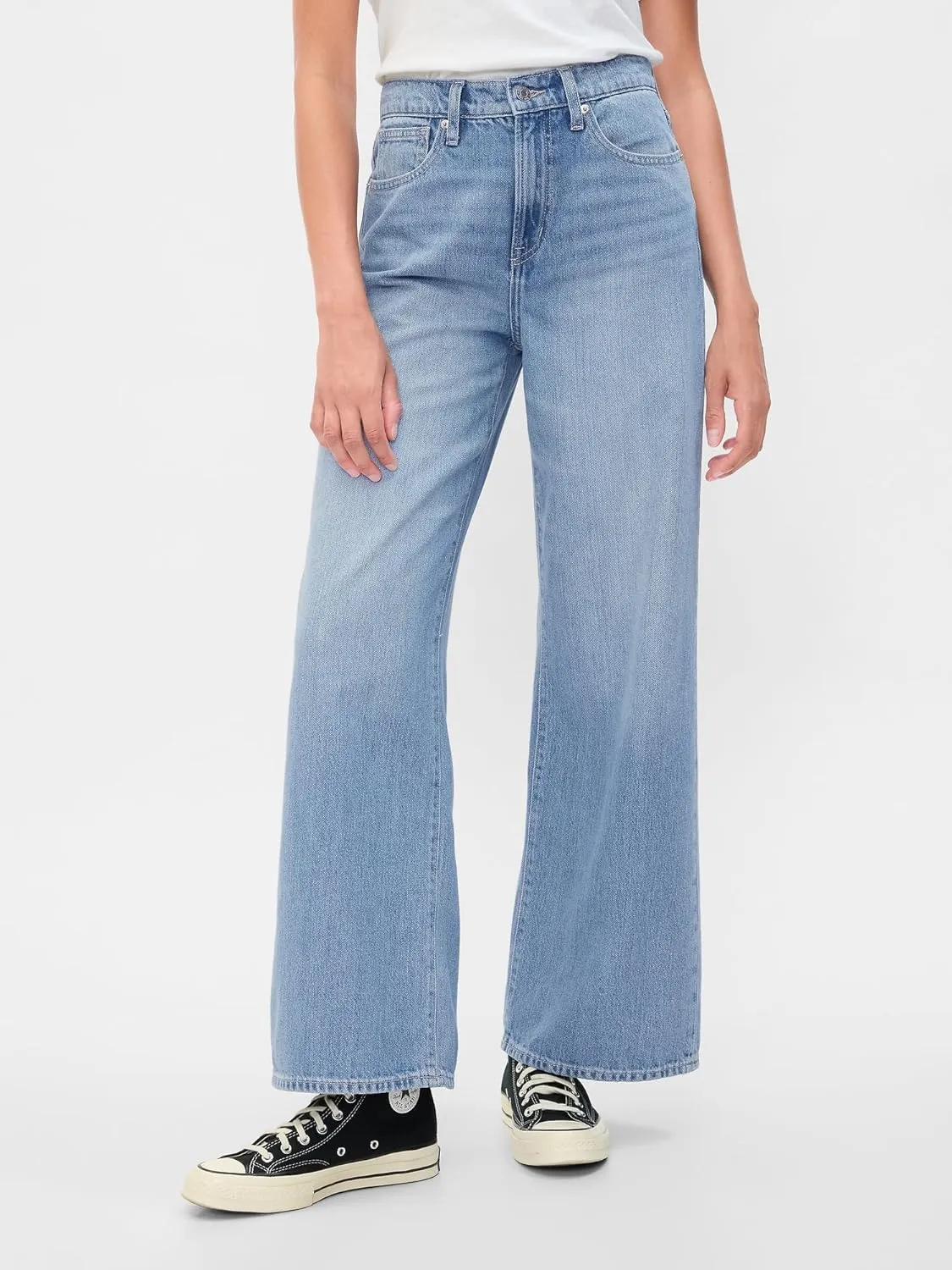 GAP Women's High Rise Wide Leg Jeans