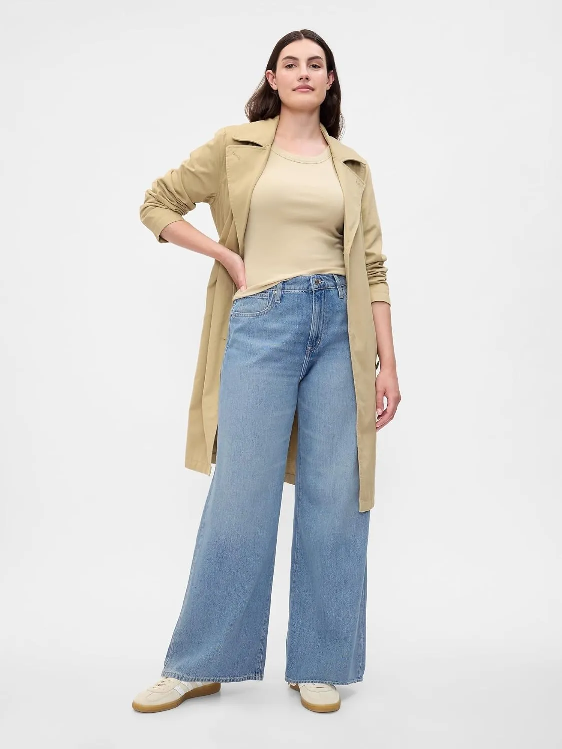 GAP Women's High Rise Wide Leg Jeans