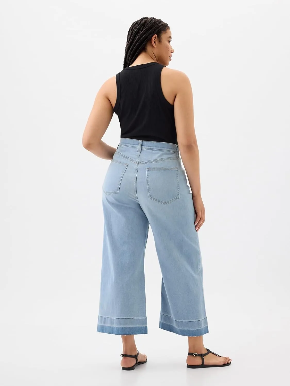GAP Women's High Rise Wide Leg Jeans
