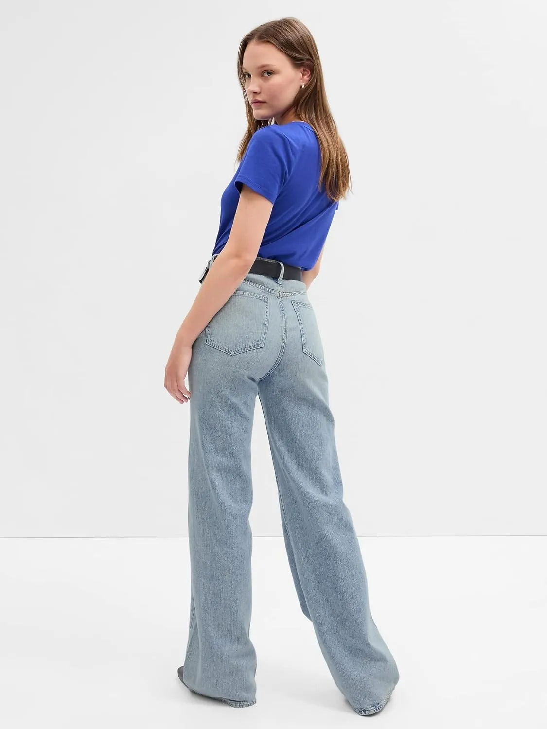 GAP Women's High Rise Wide Leg Jeans