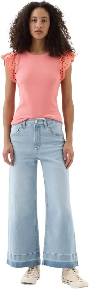 GAP Women's High Rise Wide Leg Jeans