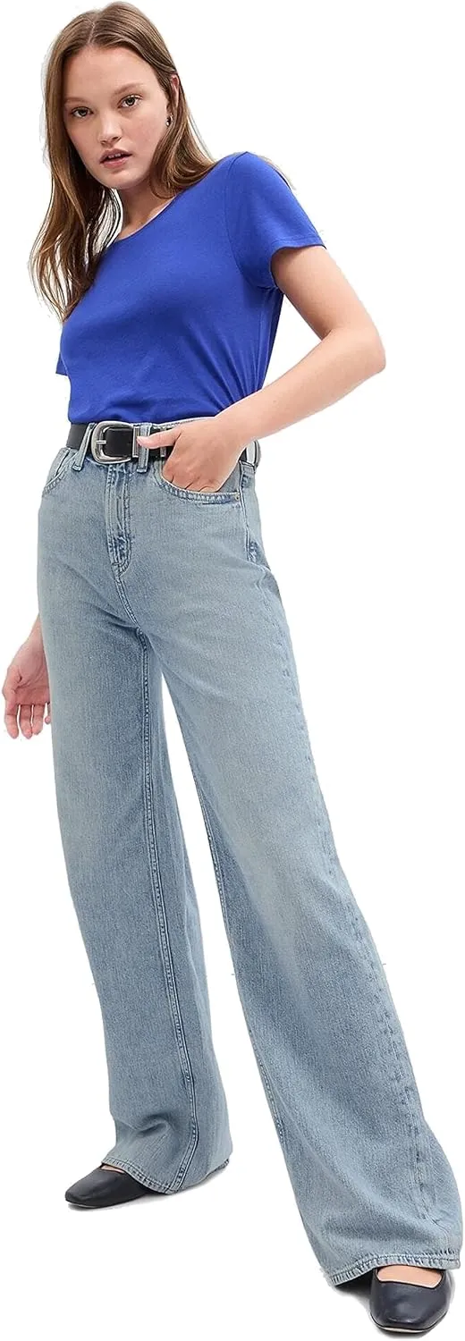 GAP Women's High Rise Wide Leg Jeans