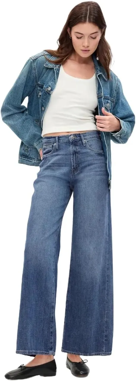 GAP Women's High Rise Wide Leg Jeans