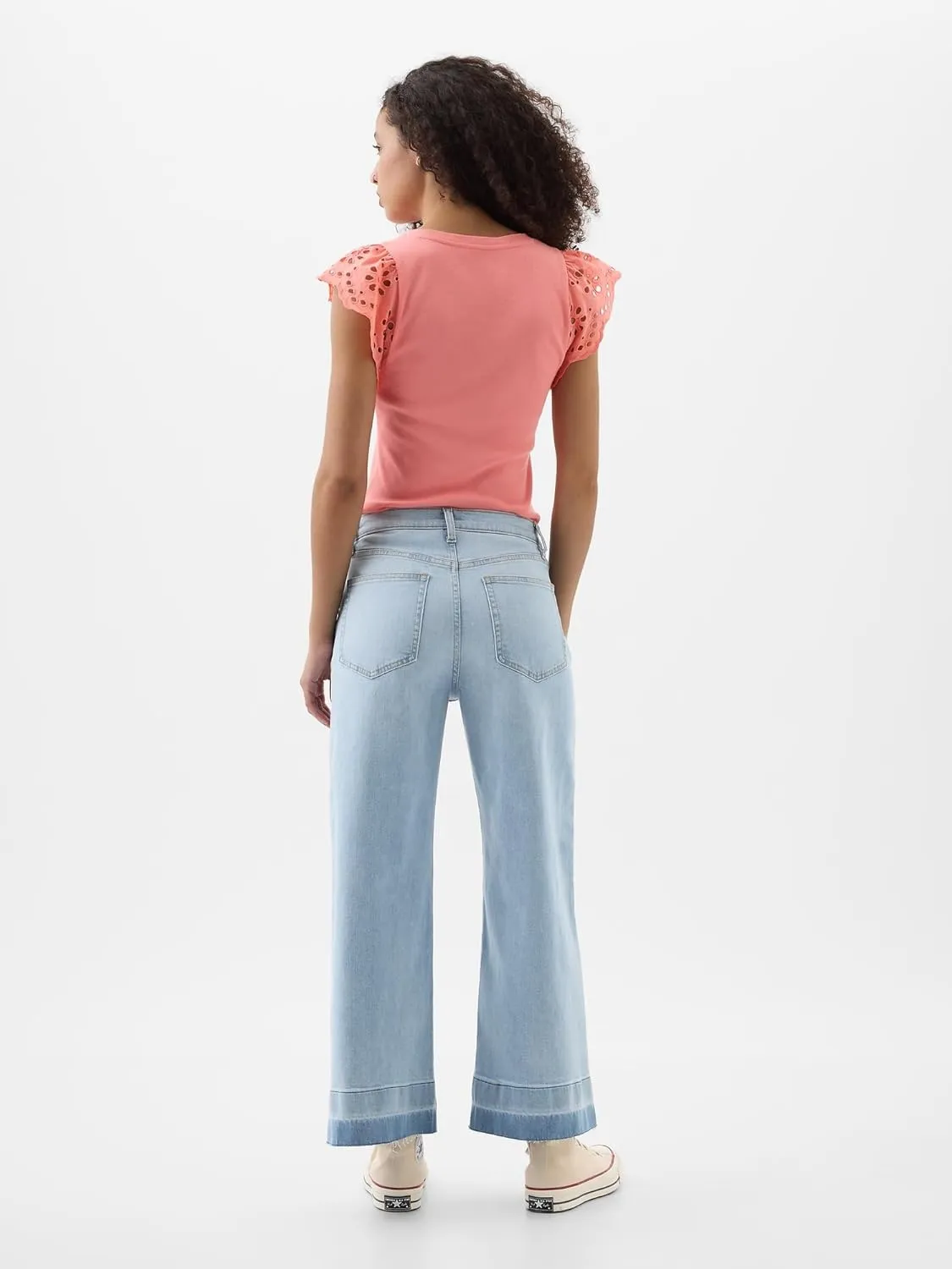 GAP Women's High Rise Wide Leg Jeans