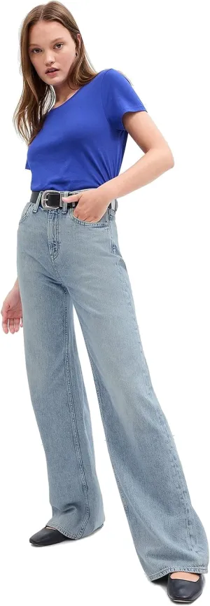 GAP Women's High Rise Wide Leg Jeans