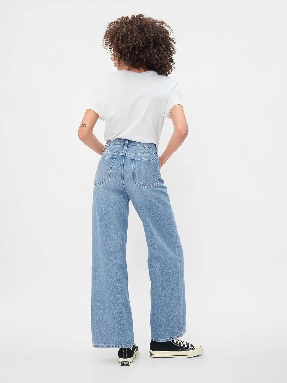 GAP Women's High Rise Wide Leg Jeans