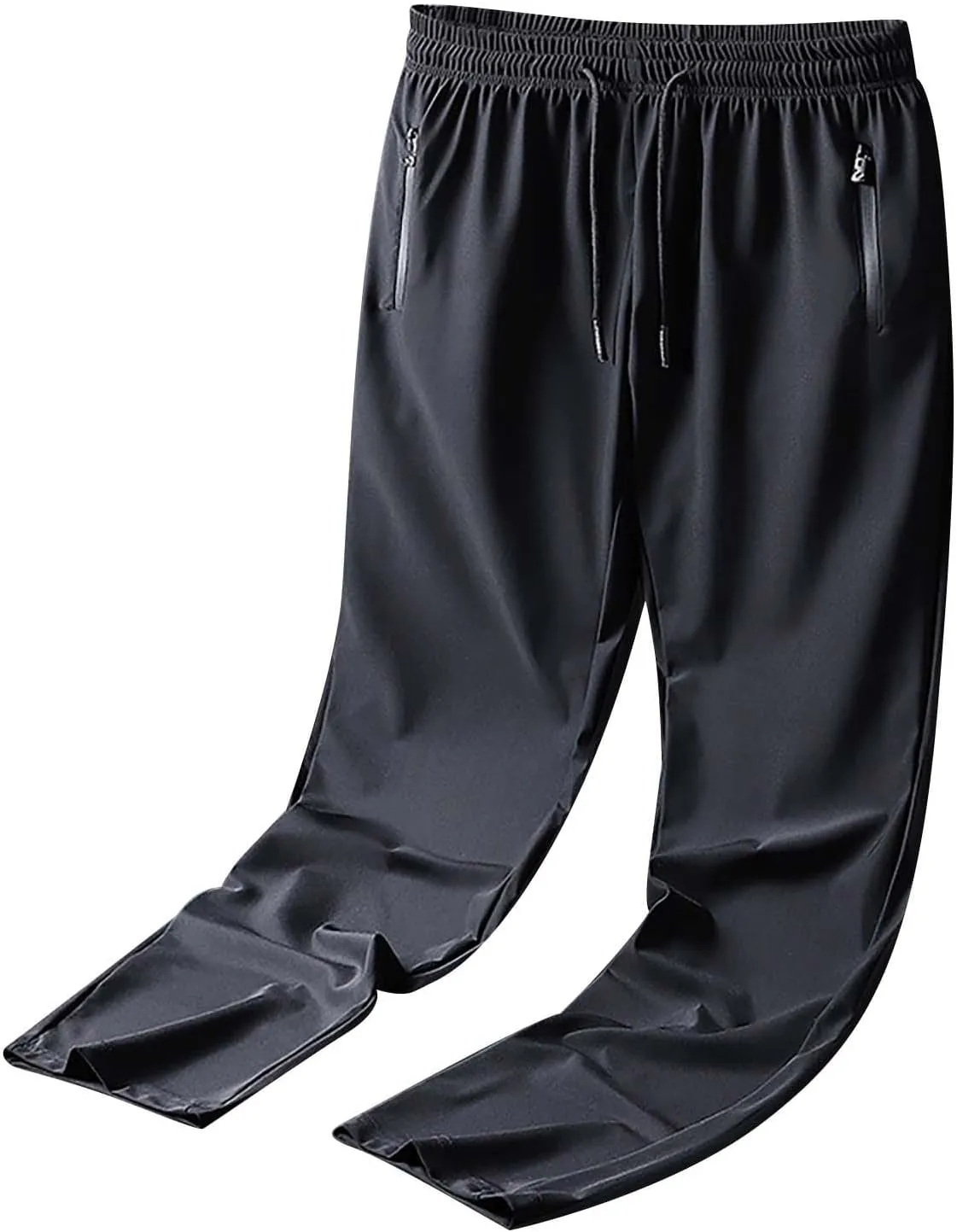 GIERIDUC Mens Joggers Sweatpants Open Bottom Straight Leg Casual Hearm Pants Loose Fit Running Athletic Yoga Pant with Pocket