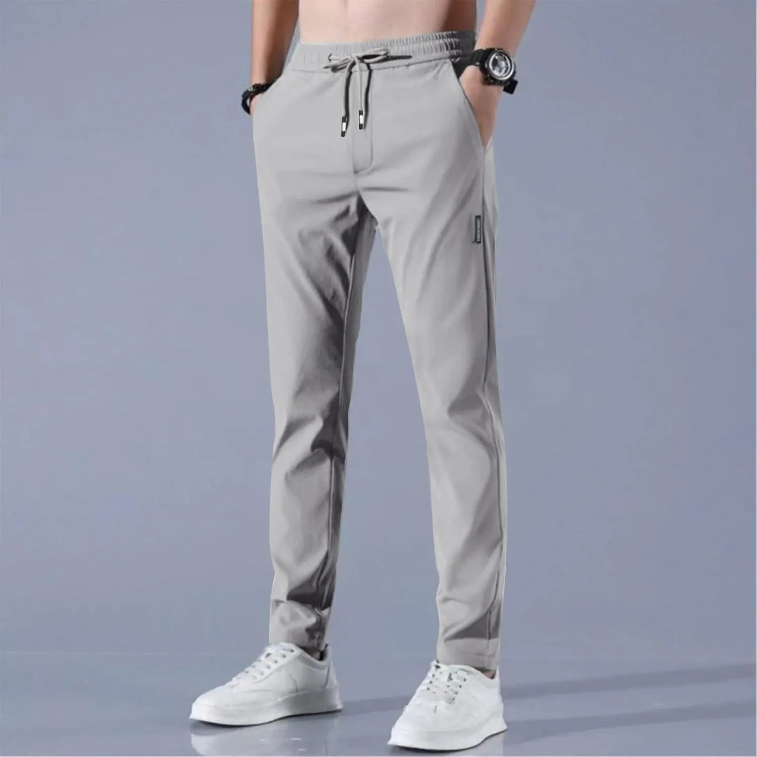 Glide Pants Men Quick Dry Breathable Work Pants Stretch Waterproof Active Hiking Lightweight Trousers with Pockets