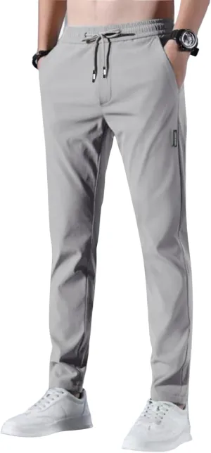 Glide Pants Men Quick Dry Breathable Work Pants Stretch Waterproof Active Hiking Lightweight Trousers with Pockets