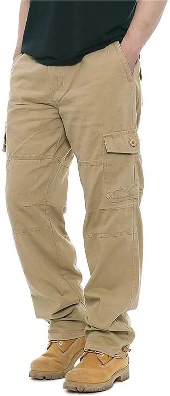 GOFULY Cargo Pants for Men Ripstop Stretch Baggy Sweatpants with Pockets Slim Fit Pants Big and Tall Pants Workout Joggers