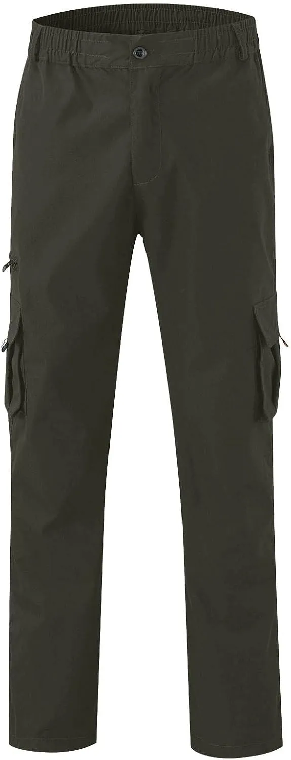 GOFULY Men Cargo Pants Slim with Pockets Fashion Pants Ripstop Stretch Special Occasions Sweatpants Baggy Tactical Pants