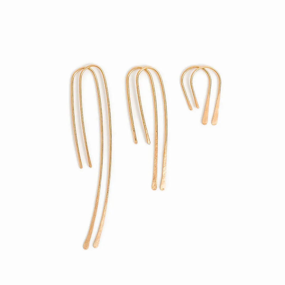 Gold Classic Threader Earrings