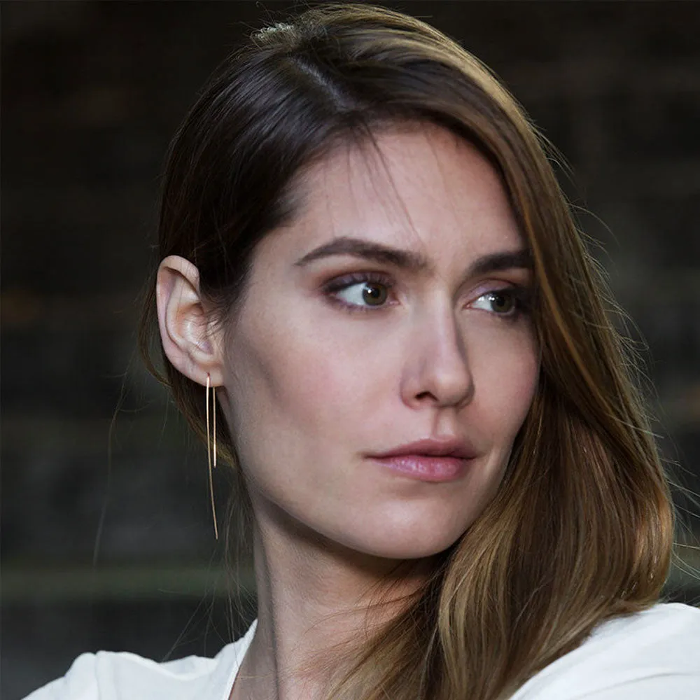 Gold Classic Threader Earrings