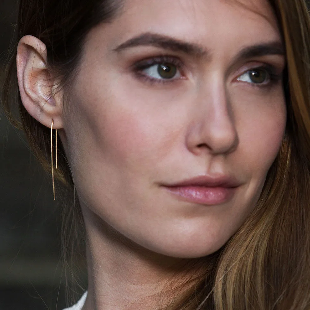 Gold Classic Threader Earrings